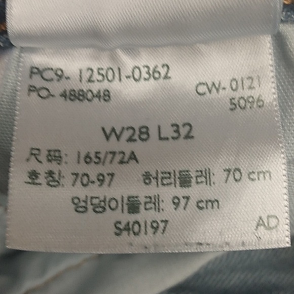 PREMIUM 501 LEVI'S STRAUSS & CO. Size W 28 L 32 Blue Button FLY - Picture 11 of 13